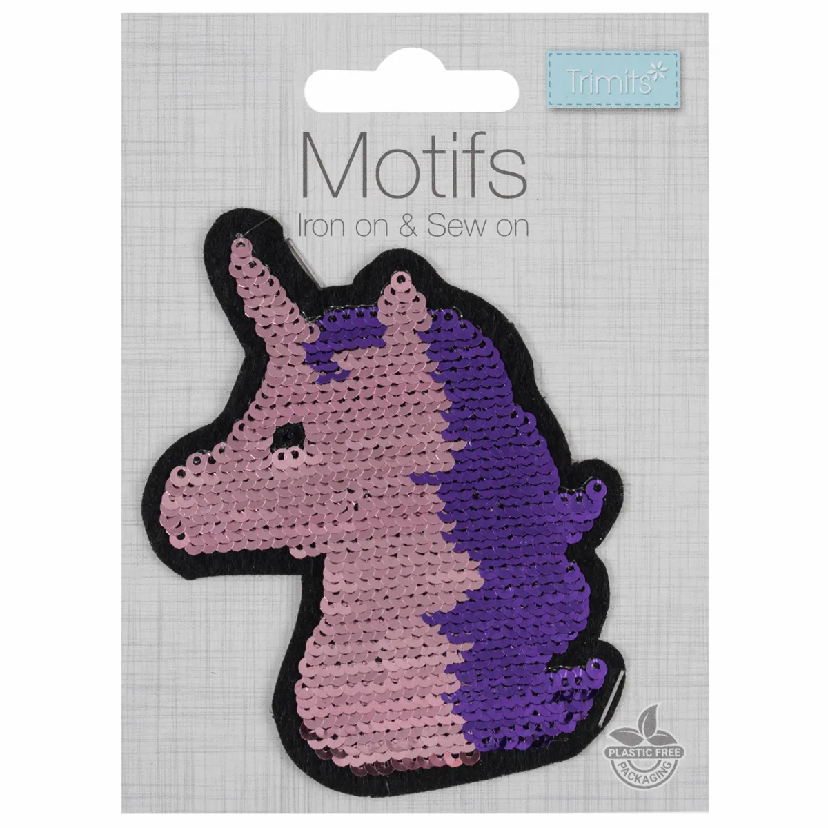 Unicorn Sequin- Iron -On & Sew-On Patch (Flip Sequin Motif)