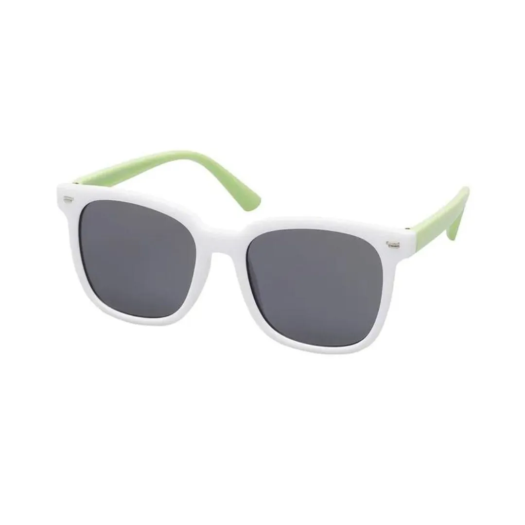 Unity Kids Two Tone Sunglasses - White/Green